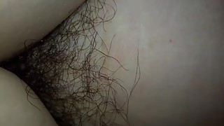 I Managed to Lift Wife's Top Without Waking her - See her Hairy Pussy