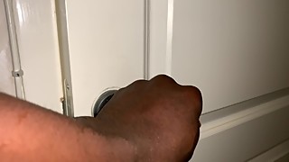 Caught my brothers wife masturbating with hard loud orgasm in the bathroom.