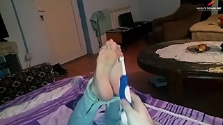Wife hogtied and tickled