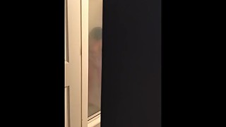 Wife masturbating with shower head